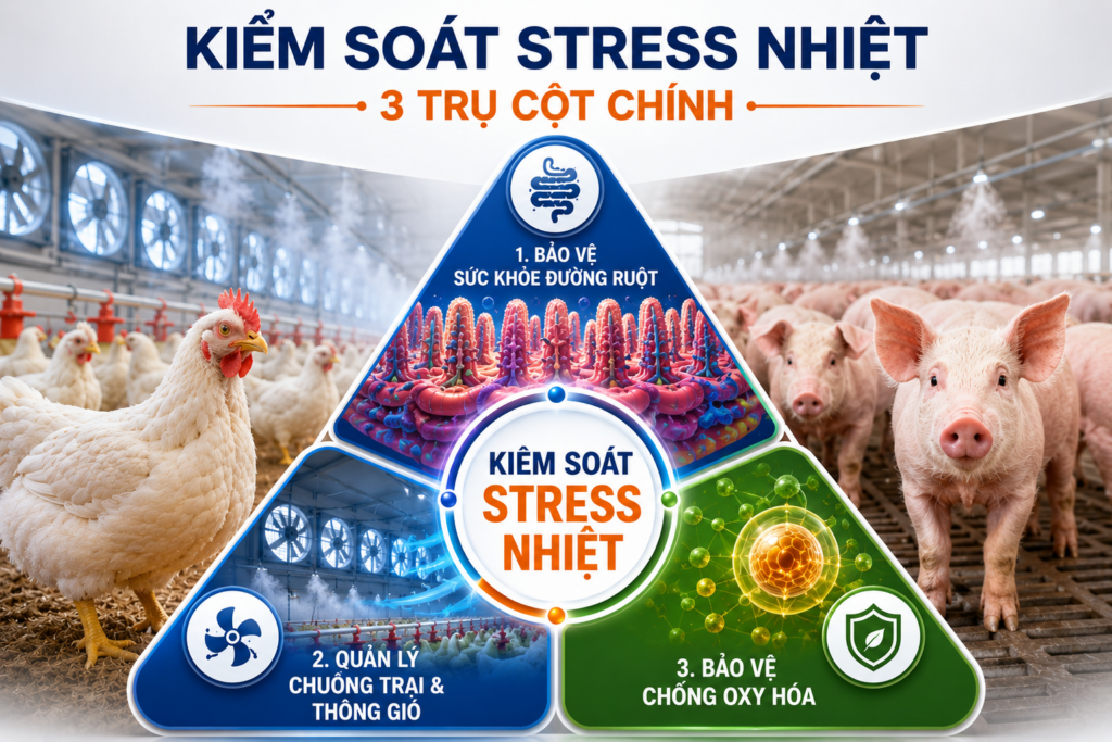 3 trụ cột giúp kiểm soát stress nhiệt hiệu quả