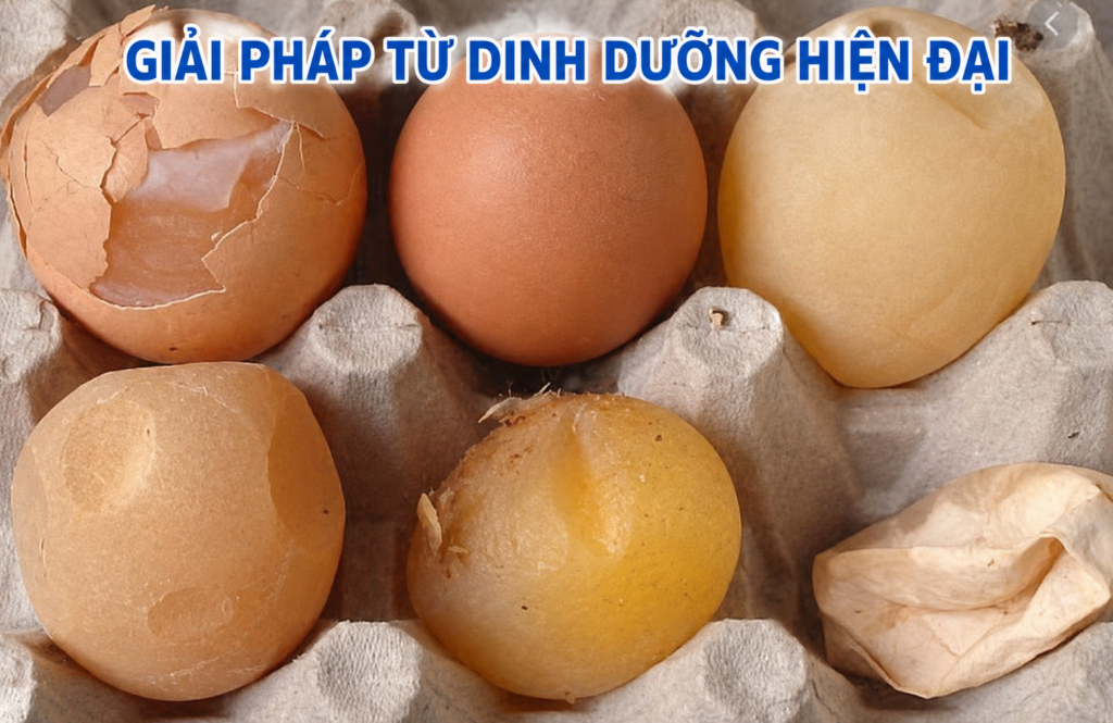 Gà đẻ trứng vỏ mỏng dễ vỡ